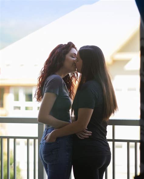 2 lesbians kissing|two attractive lesbian girlfriends passionately kissing and。